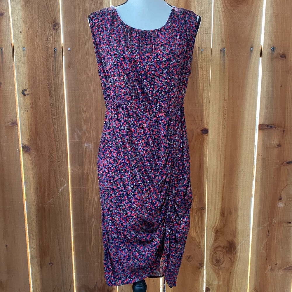 Gap Maternity Black Multi-color Rose Sleeveless